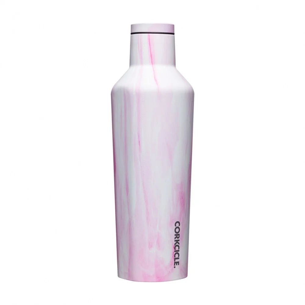 Isolert drikkeflaske i rustfritt stål - Pink marble 0,5 liter