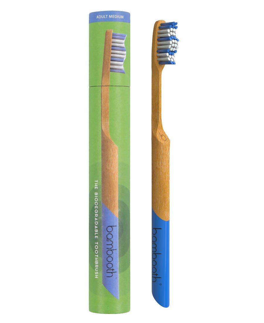 Bambooth Bambustannbørste – Sea Blue fra Lev Logisk