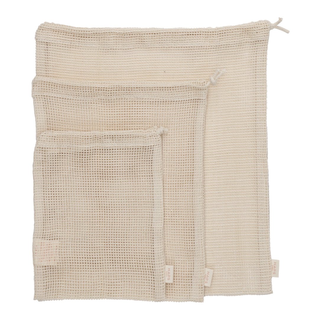 Mesh bags 3 - pk - Velg farger - Lev Logisk