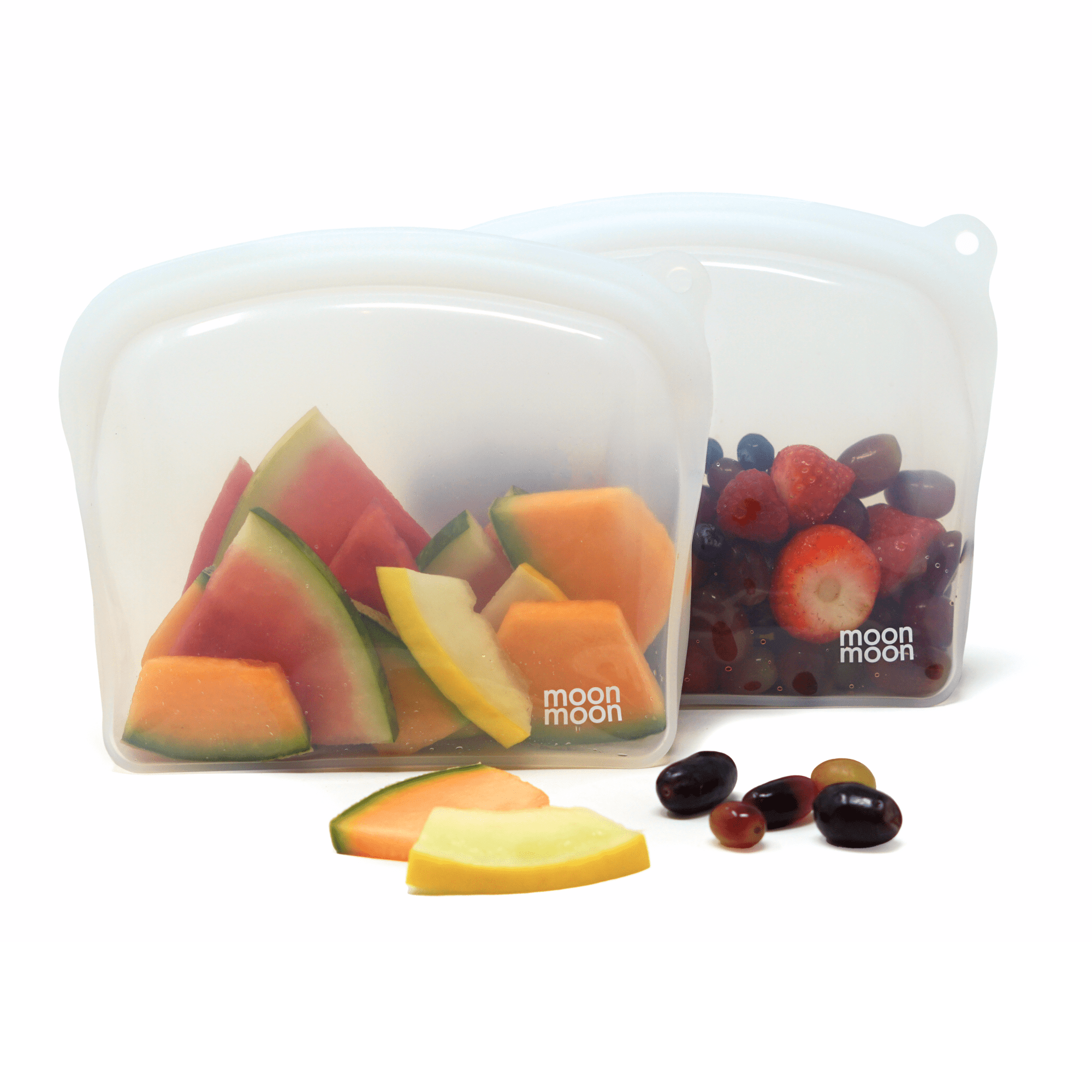 MoonMoon silikonposer - XL Kurvet 1200 ml (2 Pk) fra Lev Logisk