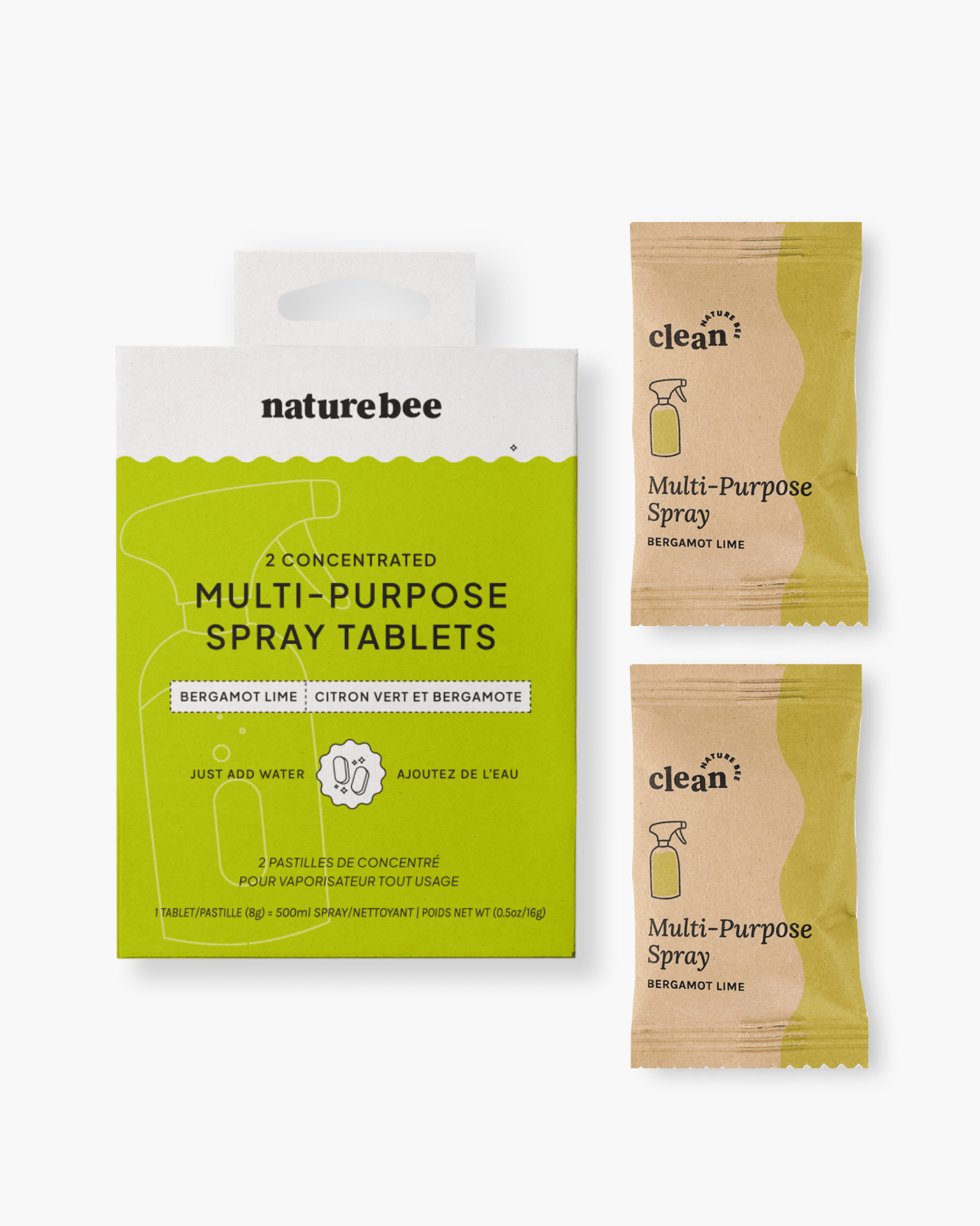 NatureBee REFILL rengjøringstabletter 2 - pk - Lev Logisk