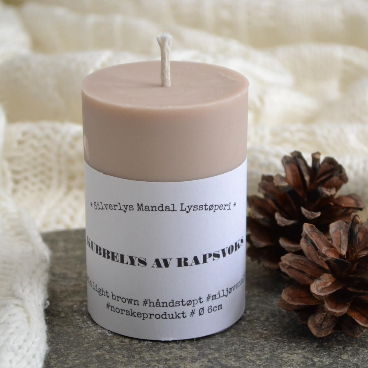 Silvelys kubbelys av rapsvoks - velg farge - Lev Logisk