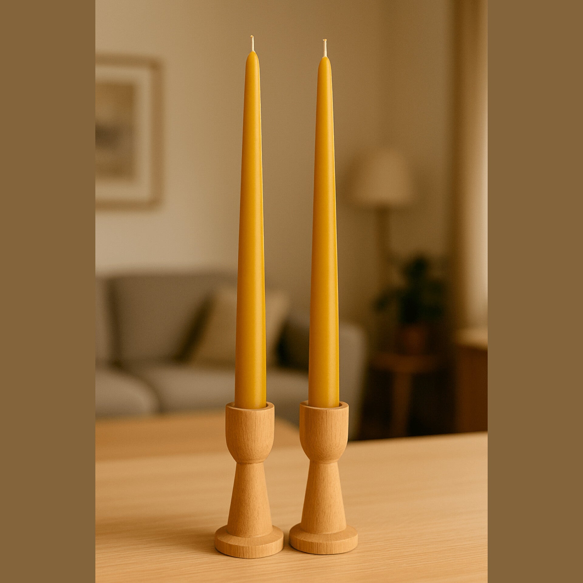 Silverlys 2 - pk håndstøpte Bivokslys - Velg størrelse - fra Lev Logisk