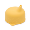Tutelokk + sugerør i elastisk silikon - Yellow