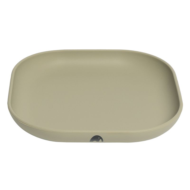 Tallerken i silikon flat fra Lev Logisk