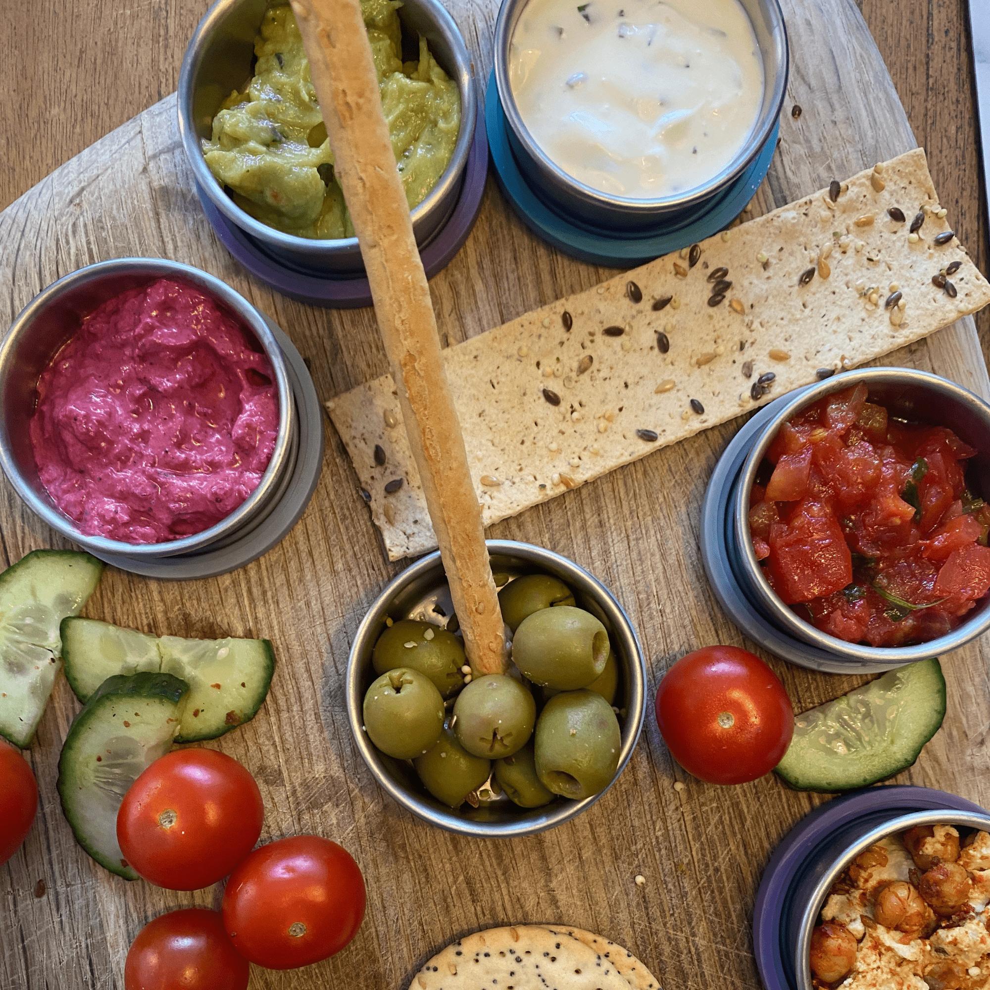 3 - pk Dipbokser i rustfritt stål - Mini - fra Lev Logisk
