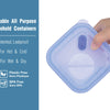 460ml sammenleggbar boks i silikon - Clear - Lev Logisk