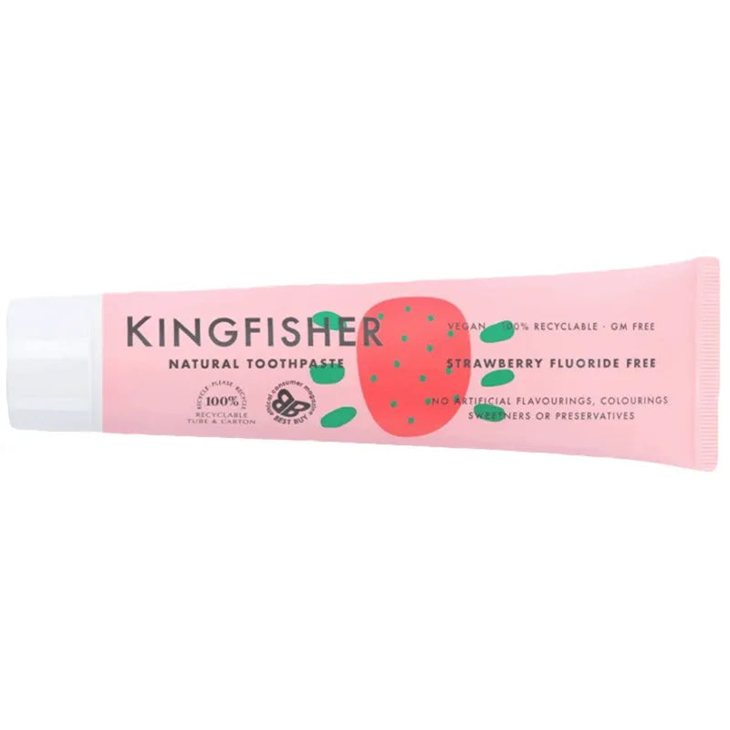 Kingfisher strawberry tannkrem uten fluor 100 ml