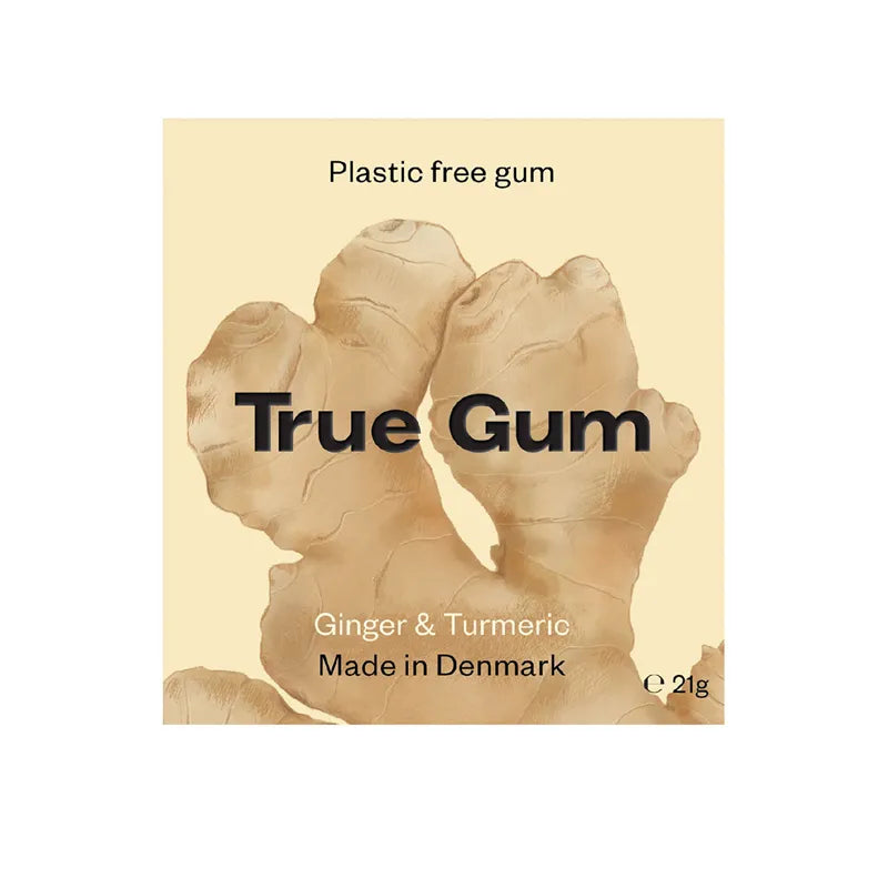 True Gum ginger & turmeric tyggegummi