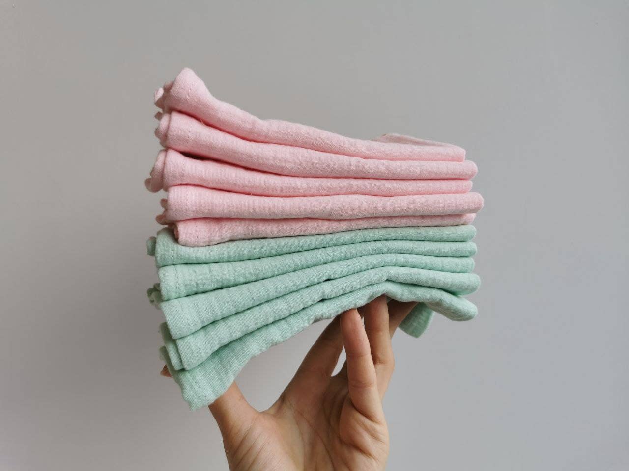 Økologiske muslinkluter – 5-pk