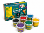Milo myk modelleringsleire – Sett med 6 farger