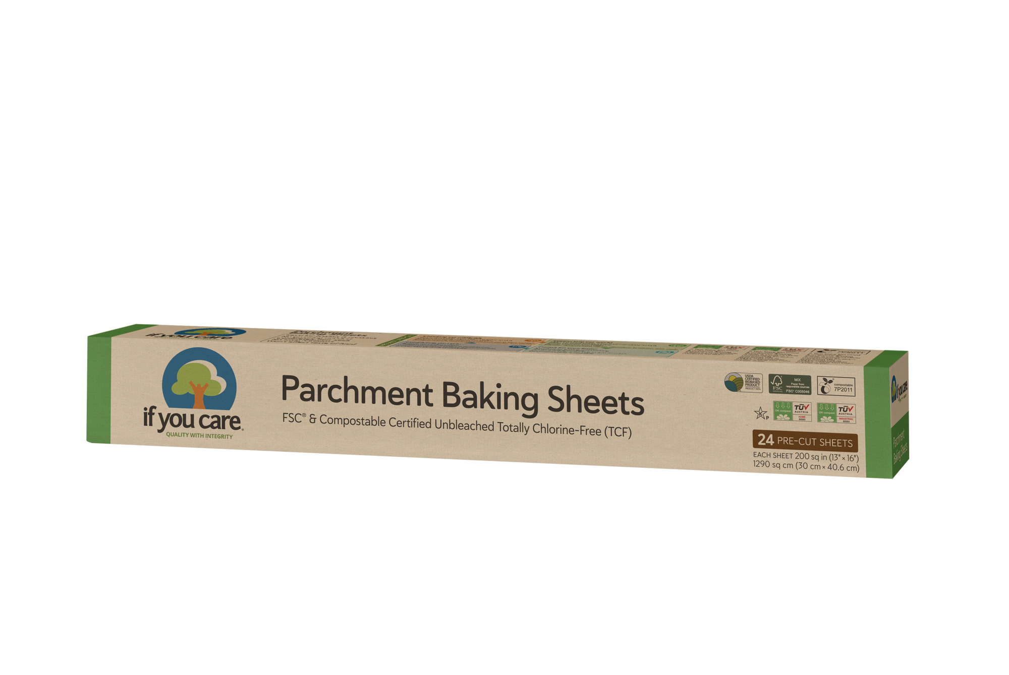 Bakepapir 100% ubleket 24 ark