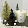 Silvelys duftlys GOD JUL -pistasj macaroon-