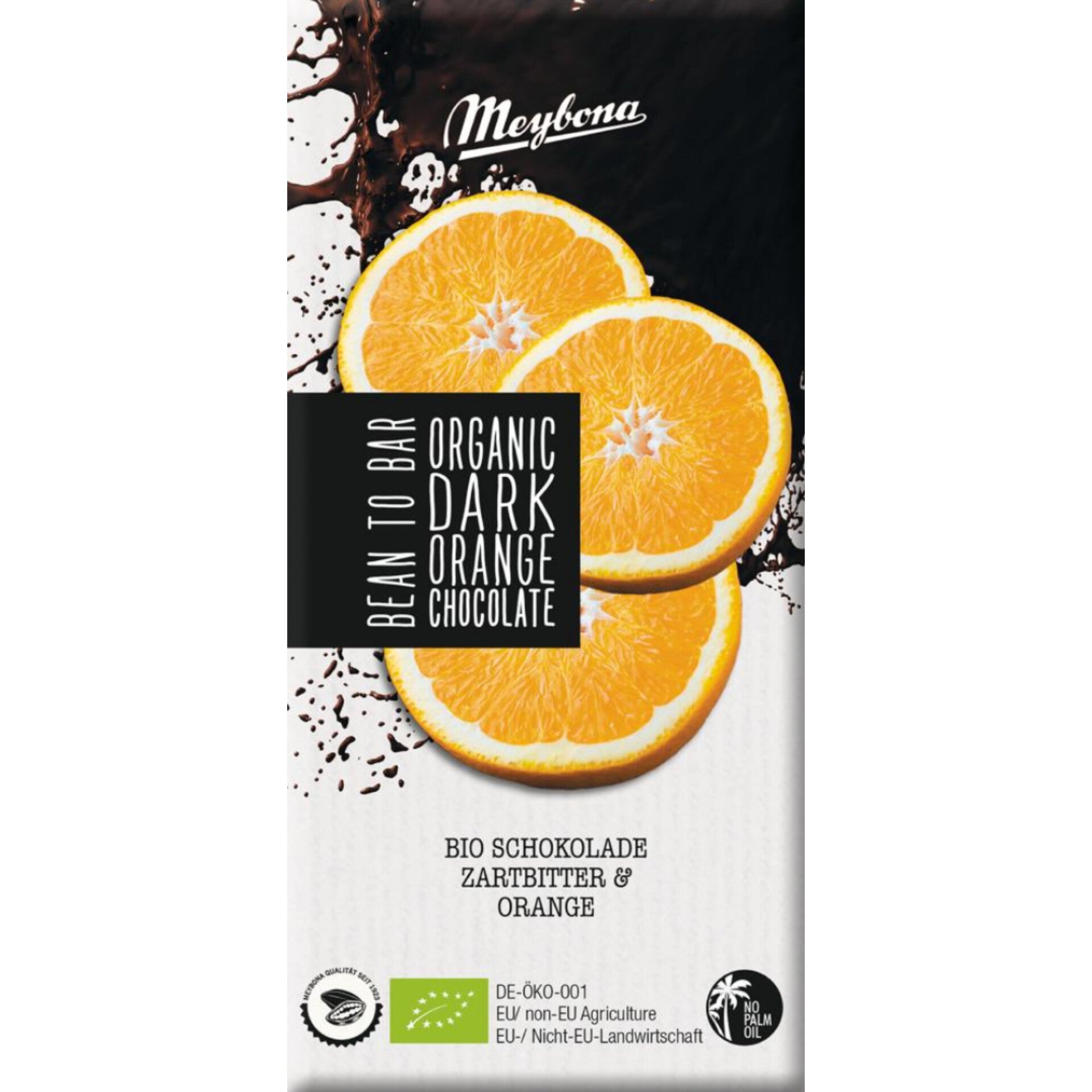 Meybona mørk sjokolade m/appelsin -økologisk- 100 gram