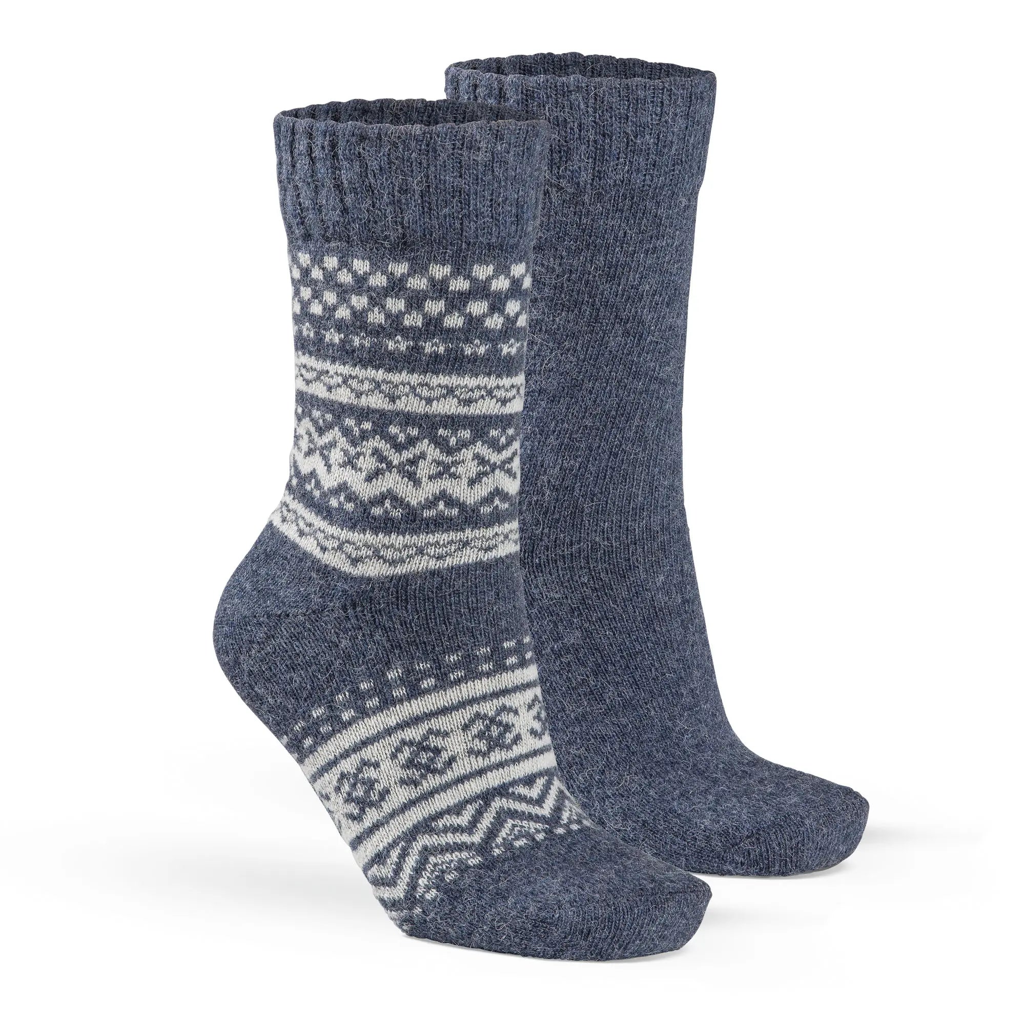 Alpaca Hygge sokker 2 - pk - Blå - fra Lev Logisk
