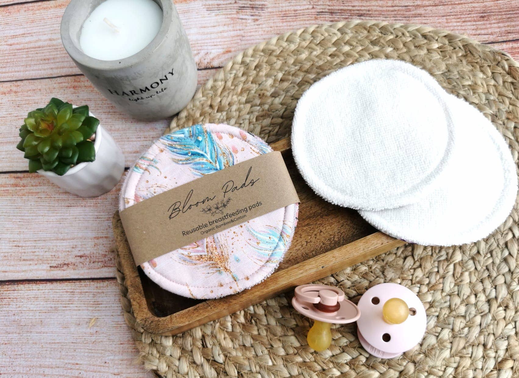 Ammeinnlegg i økologisk bomull og bambus – Feathers fra Lev Logisk