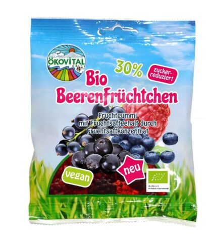 KORT HOLDBARHET Berry-frutti Økovital 80 gram