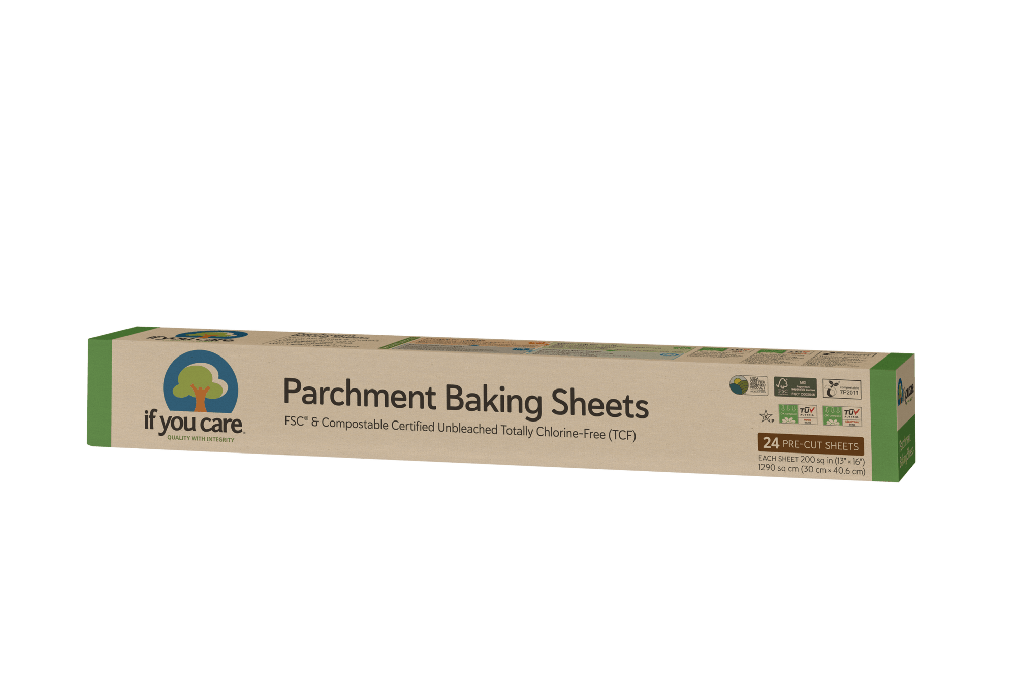 Bakepapir 100% ubleket 24 ark - Lev Logisk