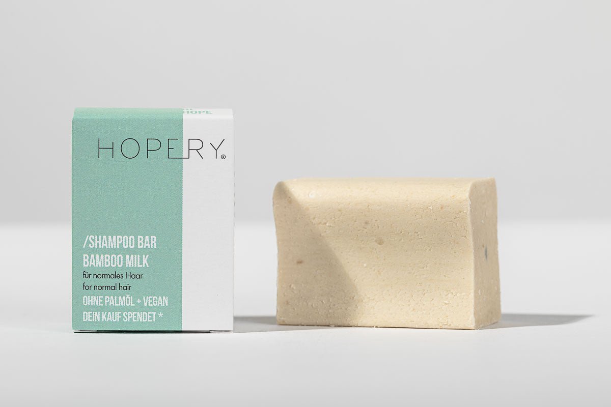 Bamboo milk shampoo bar for normalt hår fra Lev Logisk