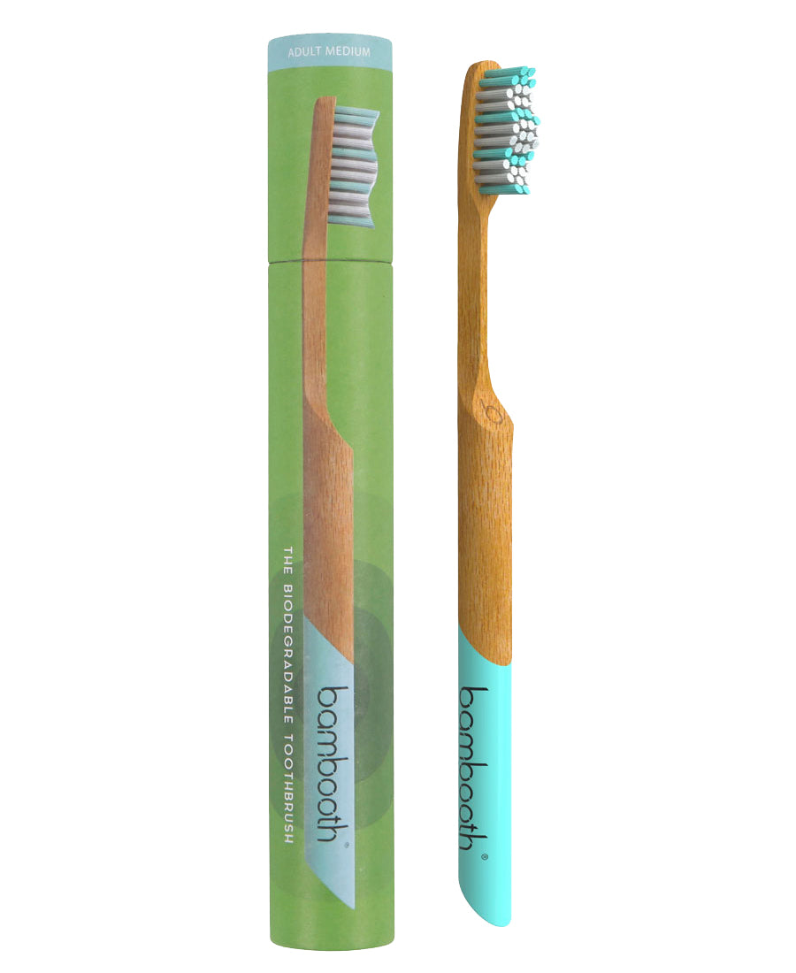 Bambooth Bambustannbørste – Aqua Marine