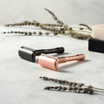 Barberhøvel + 10 blader - Rose gold - Lev Logisk