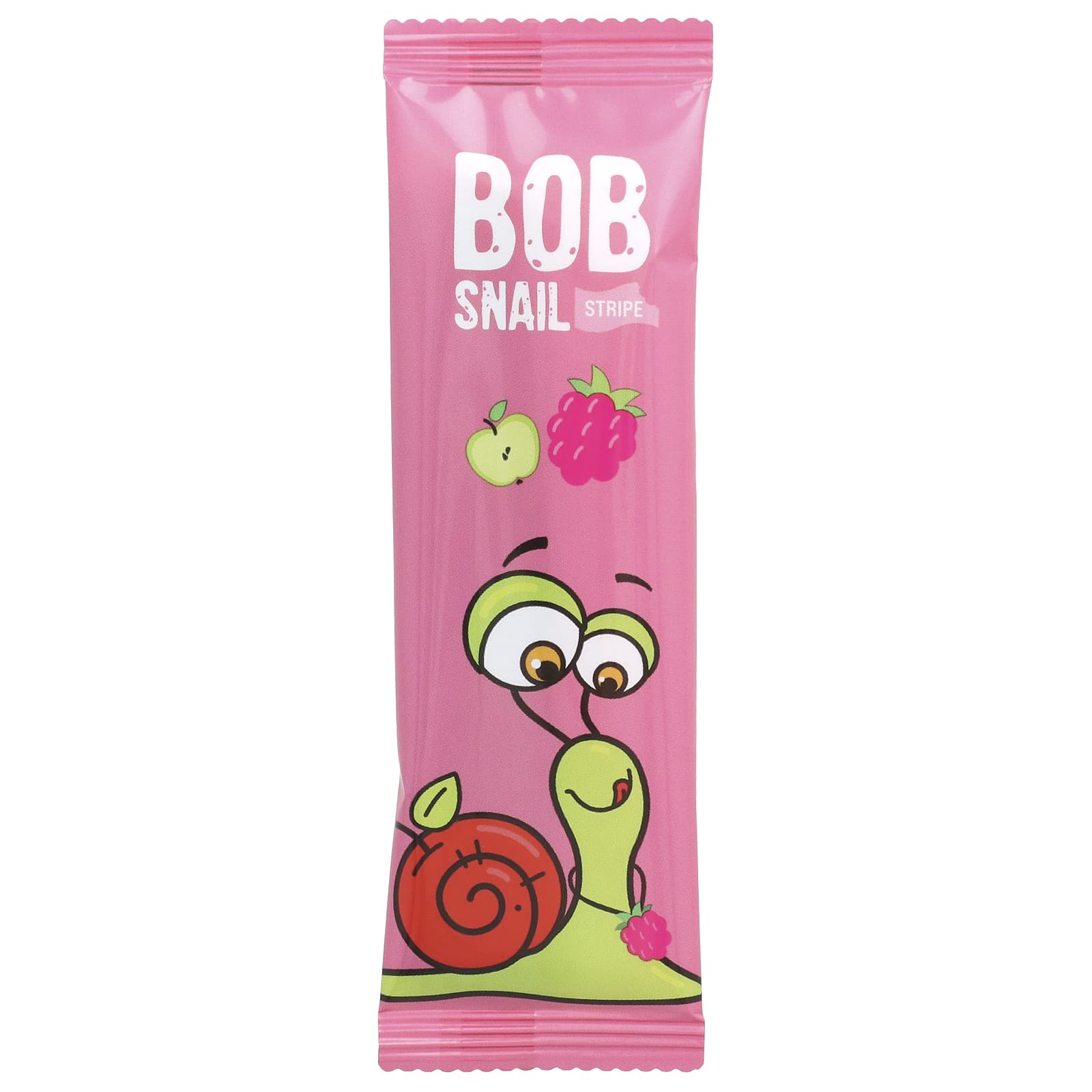 Bob Snail frukt - stripe - Eple og bringebær - Lev Logisk