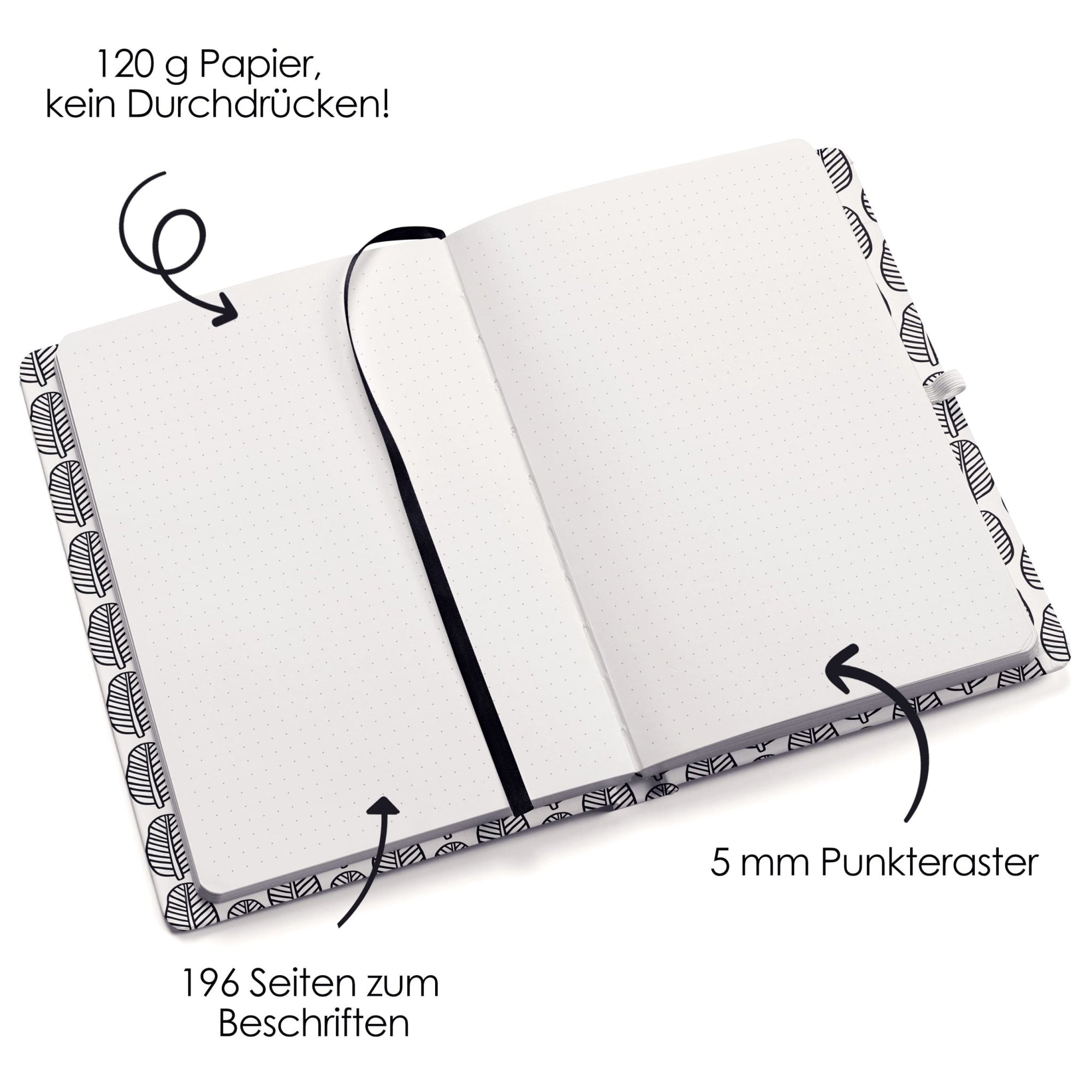 Bullet journal dagbok med punkt fra Lev Logisk