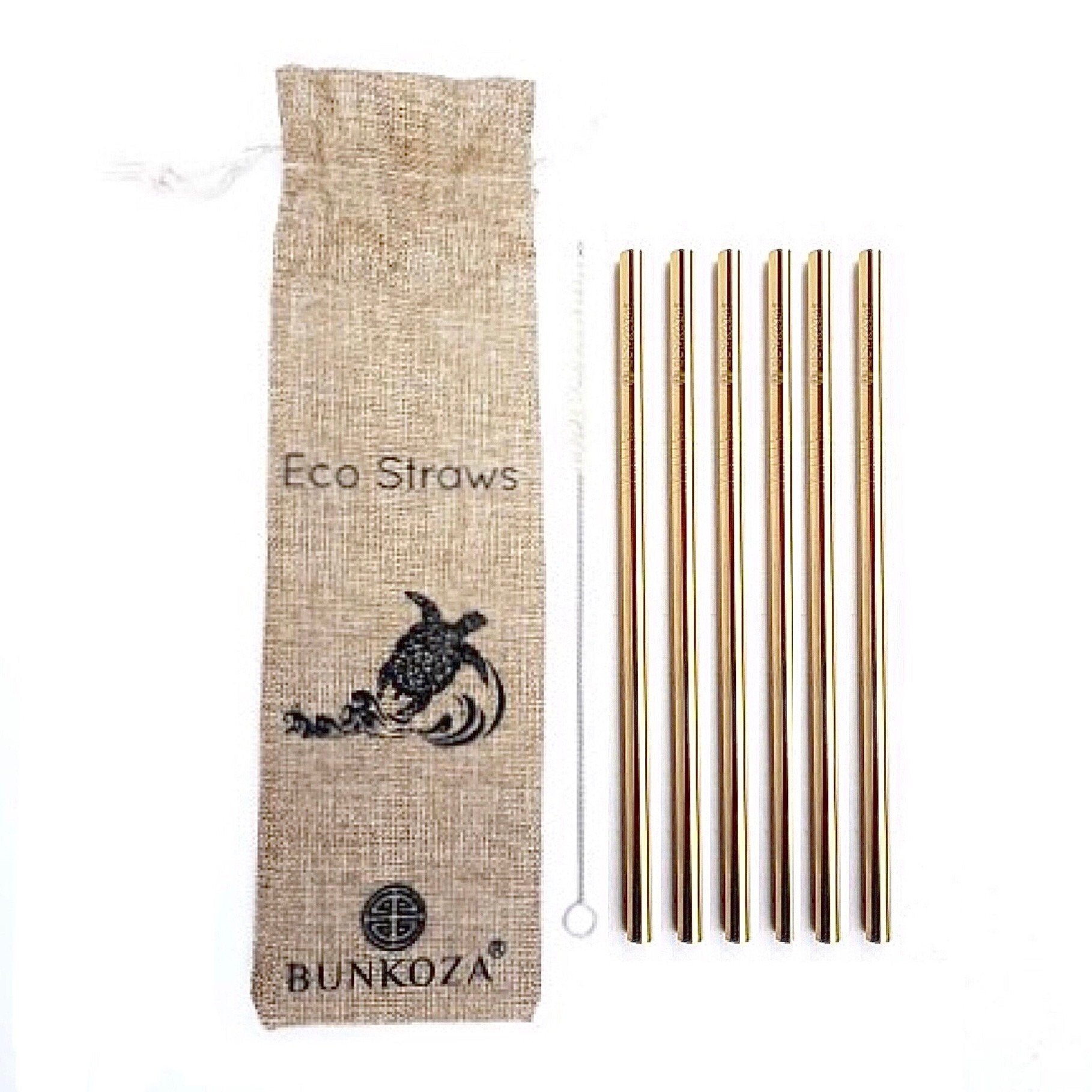 Bunkoza - smoothiesugerør 6 - pk - Gold fra Lev Logisk