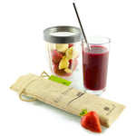Bunkoza smoothiesugerør 6 - pk - Stål - fra Lev Logisk