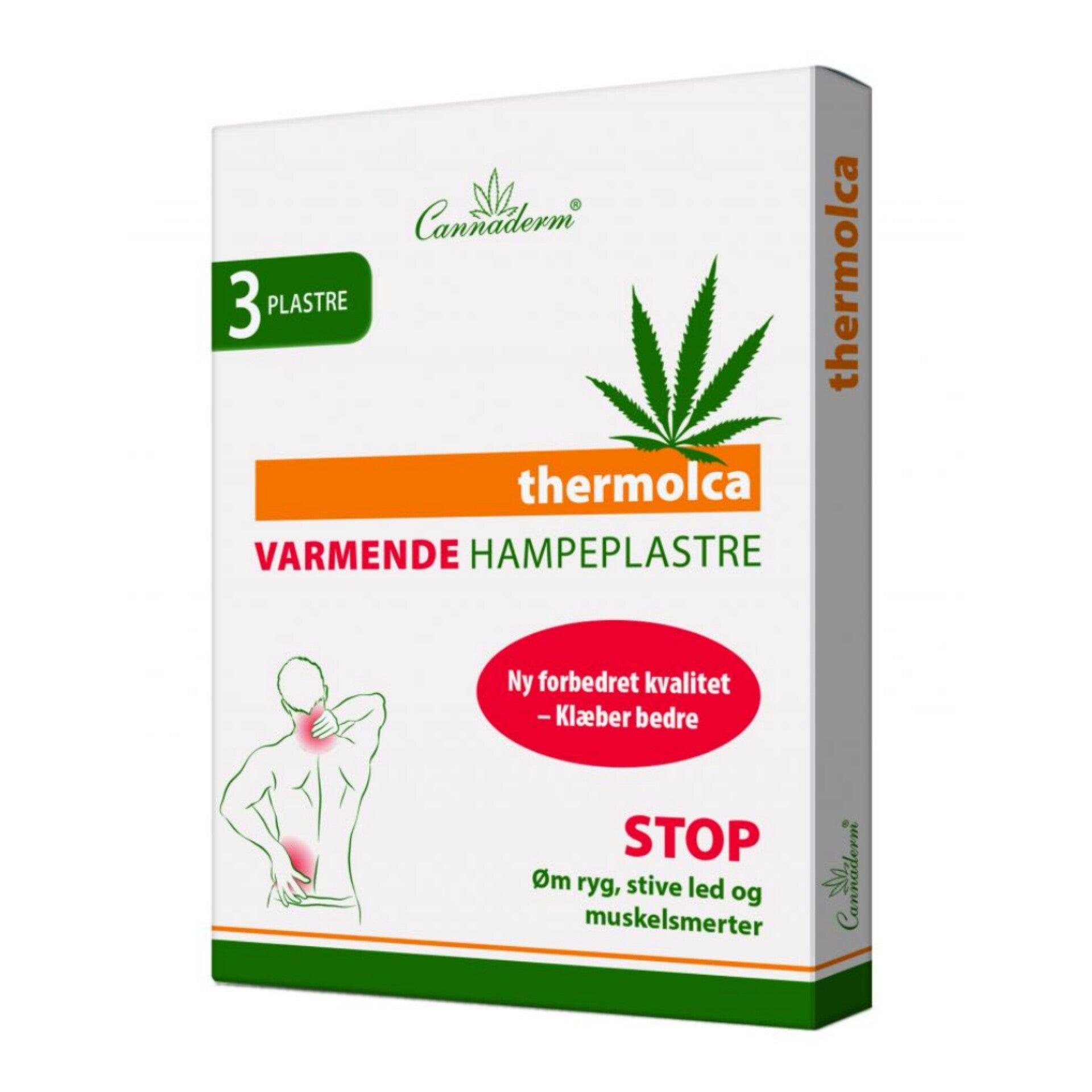 Cannaderm varmende smerteplaster med hamp - Lev Logisk