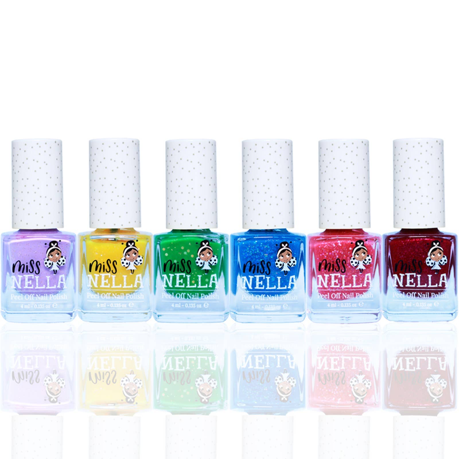 Christmas Glitter pakke med 6 stk neglelakk fra Lev Logisk