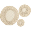 Haps Bomullstrekk runde 3-pk -Beige- - Lev Logisk