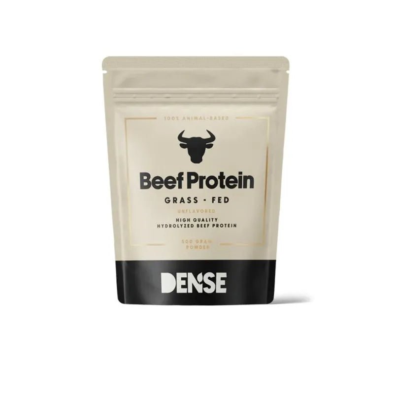 Dense beef protein naturell 500 gram fra Lev Logisk