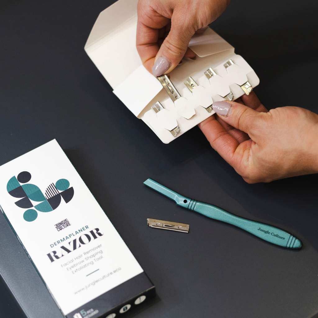 Dermaplaner erstatnings barberblader 5 stk fra Lev Logisk