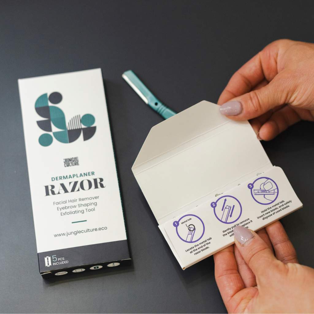 Dermaplaner erstatnings barberblader 5 stk fra Lev Logisk