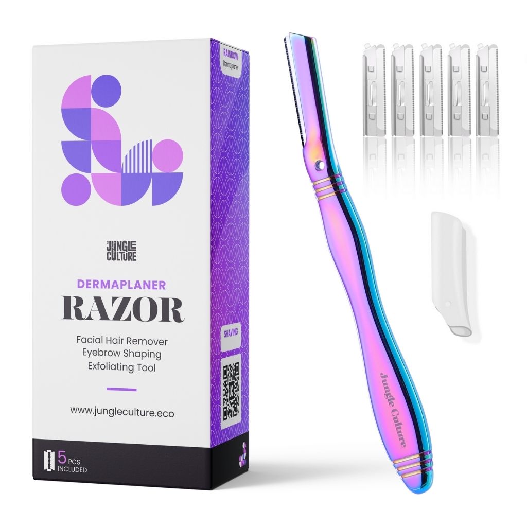 Dermaplaner eyebrow razor m/5 ekstra barberblad - Mint grønn - Lev Logisk
