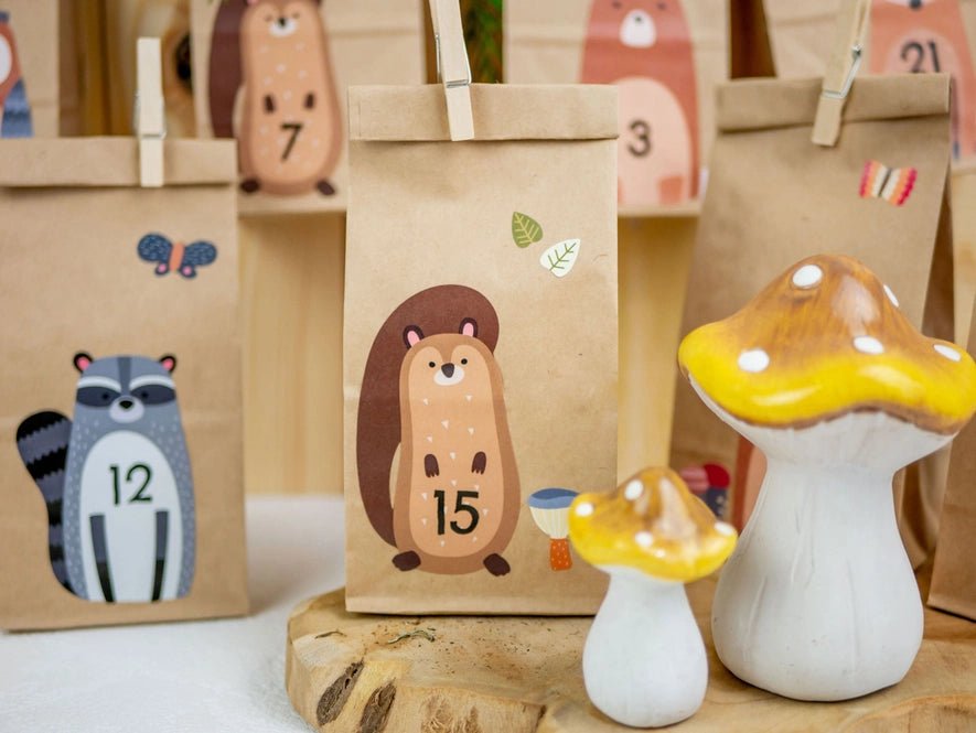 DIY Adventskalender til å fylle selv - Morsomme dyr- - Lev Logisk