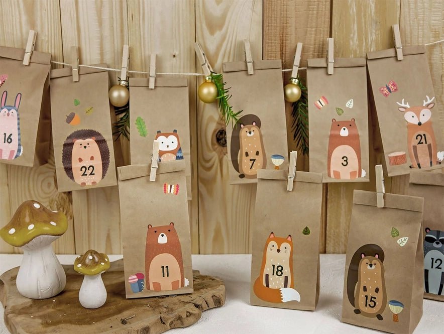 DIY Adventskalender til å fylle selv - Morsomme dyr- - Lev Logisk