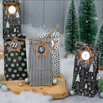 DIY Adventskalender til å fylle selv -sort&hvit fra Lev Logisk