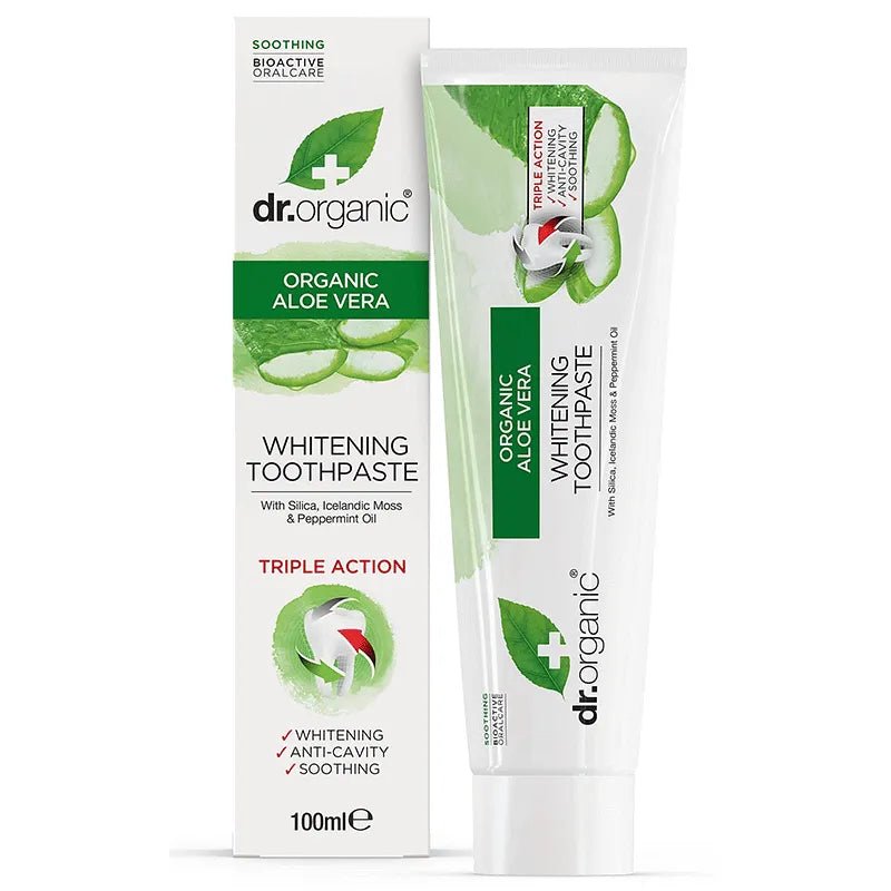 Dr. Organic aloe vera toothpaste 100 ml - Lev Logisk