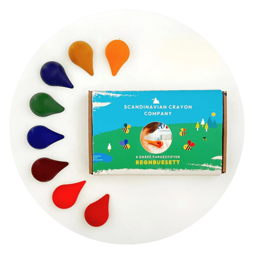 Dråpe fargestifter av bivoks - 15 pk - fra Lev Logisk