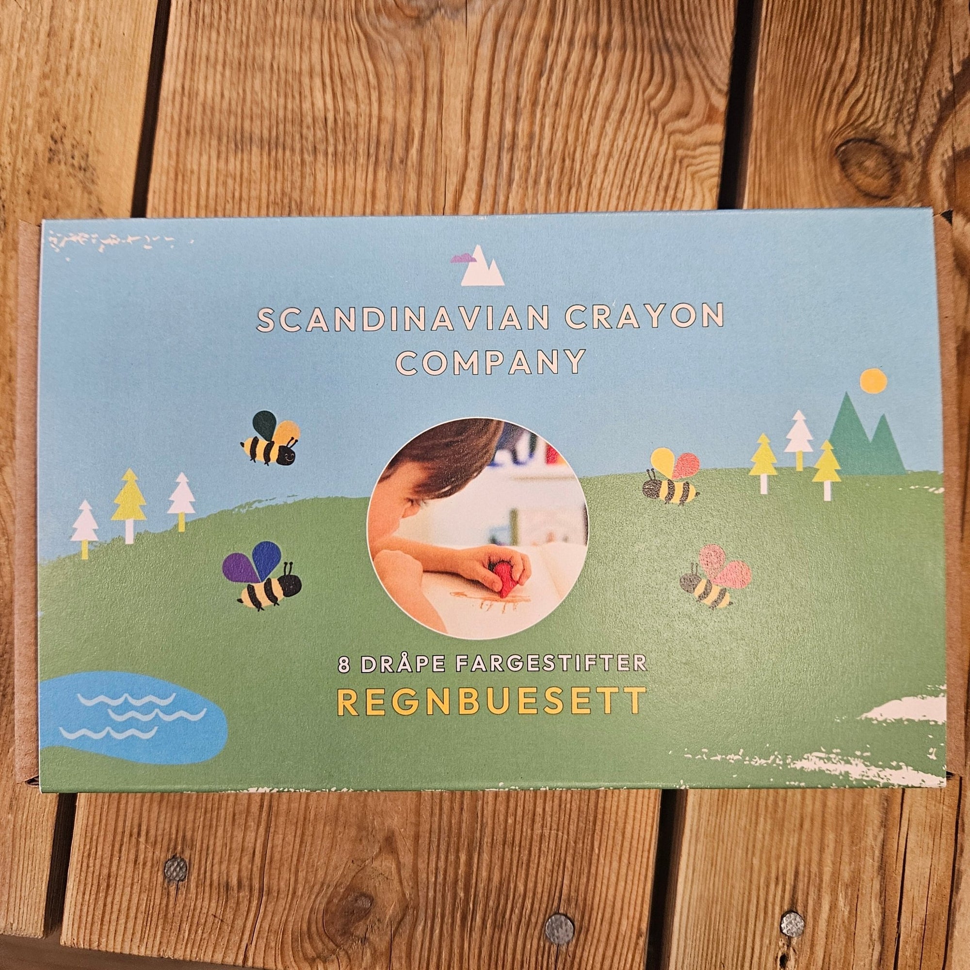Dråpe fargestifter av bivoks - 8 pk - fra Lev Logisk