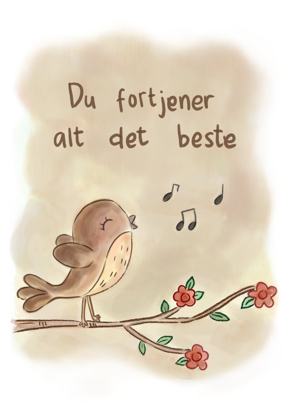 Hjertelys kort illustrert av Anne Cathrine Rosendahl -Velg motiv-