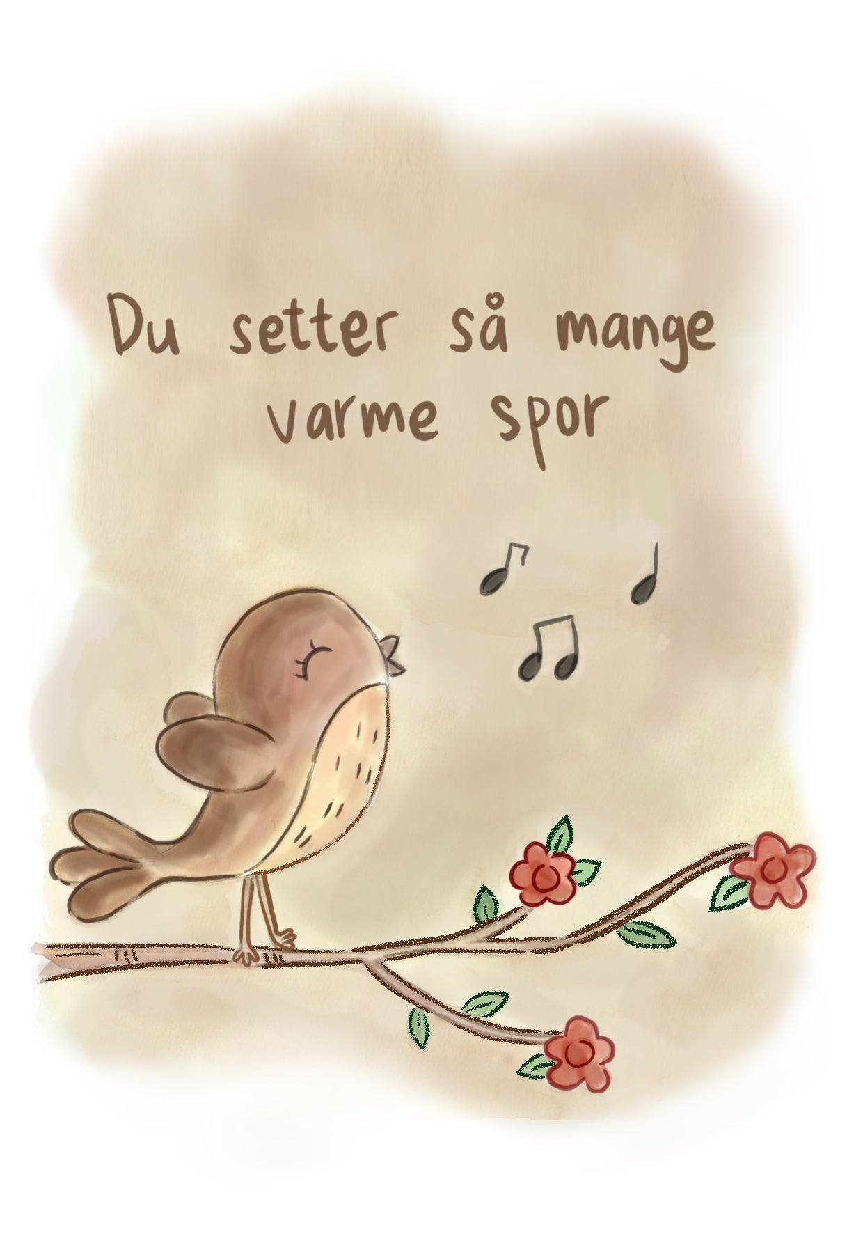 Hjertelys kort illustrert av Anne Cathrine Rosendahl -Velg motiv-