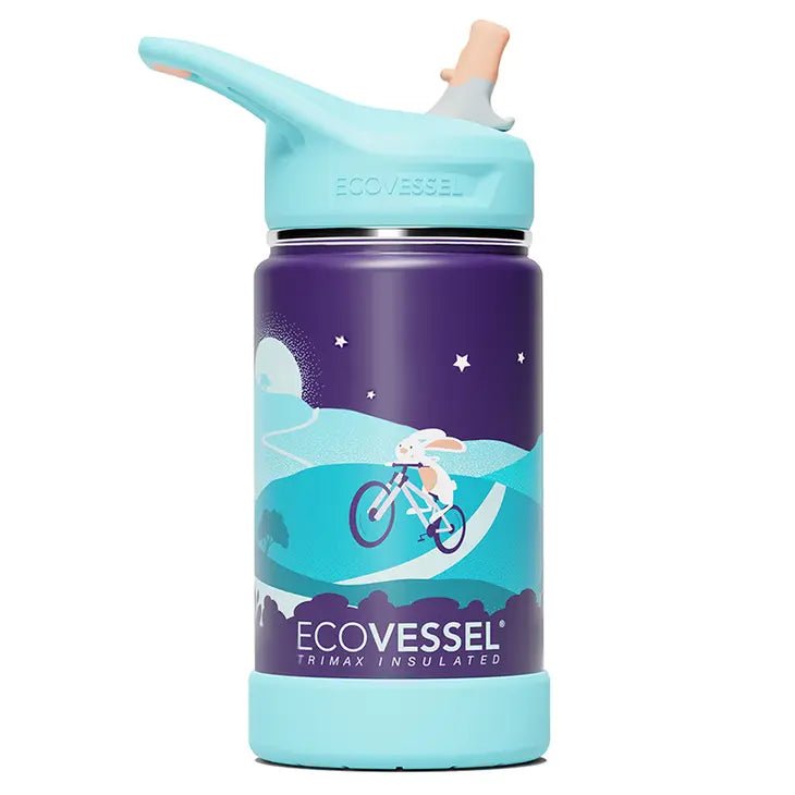 EcoVessel isolert drikkeflaske for barn - flere mønstre å velge mellom - Lev Logisk