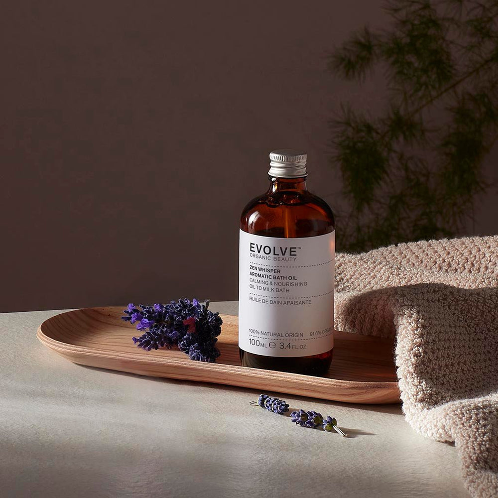 Evolve Zen Whisper Aromatic Bath Oil 100ml fra Lev Logisk