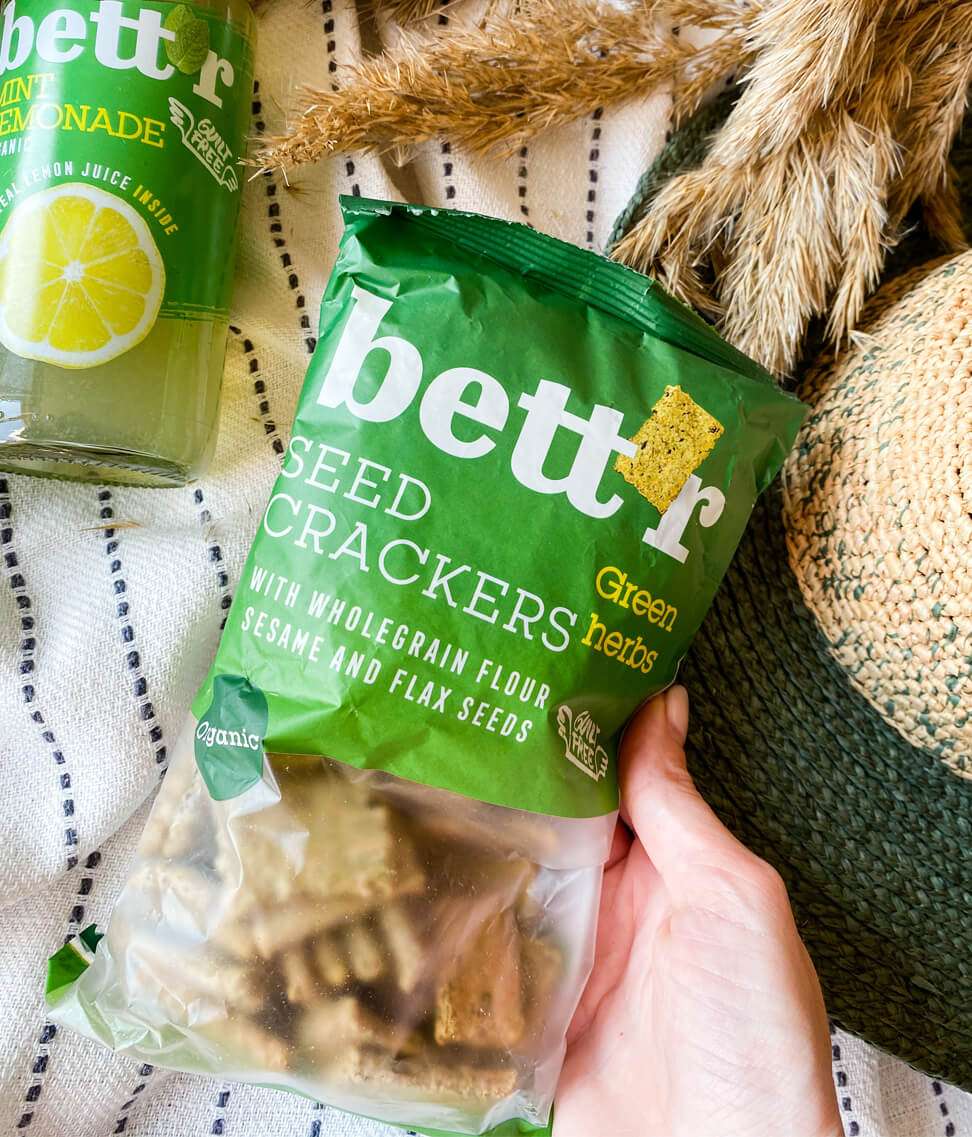 Frøkjeks med grønne urter 150g fra Lev Logisk