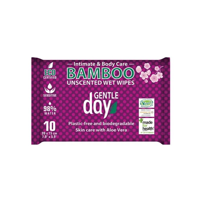 Gentle Day Uparfymert Våtservietter 10stk fra Lev Logisk