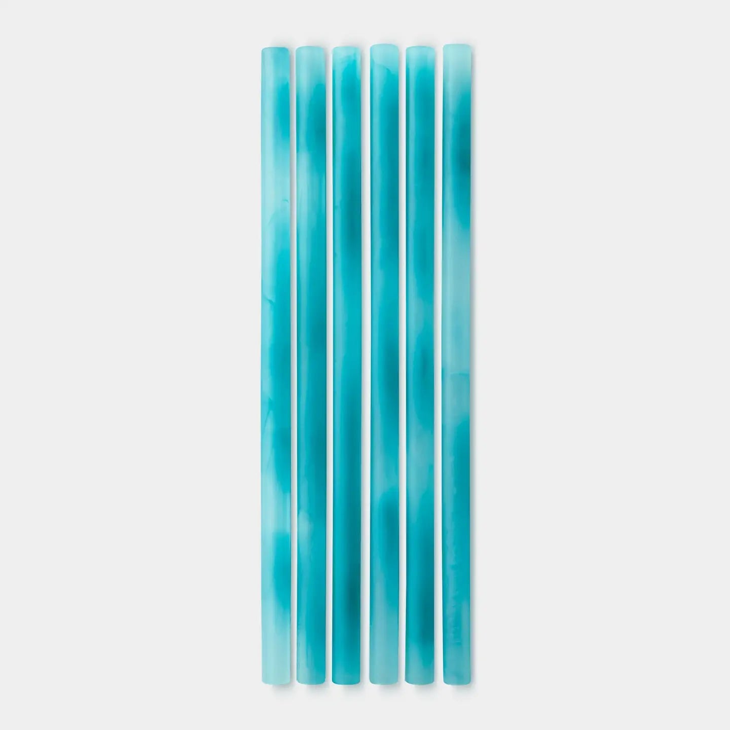 GoSili silikonsugerør Marble/Swirl 6 pk - Lev Logisk