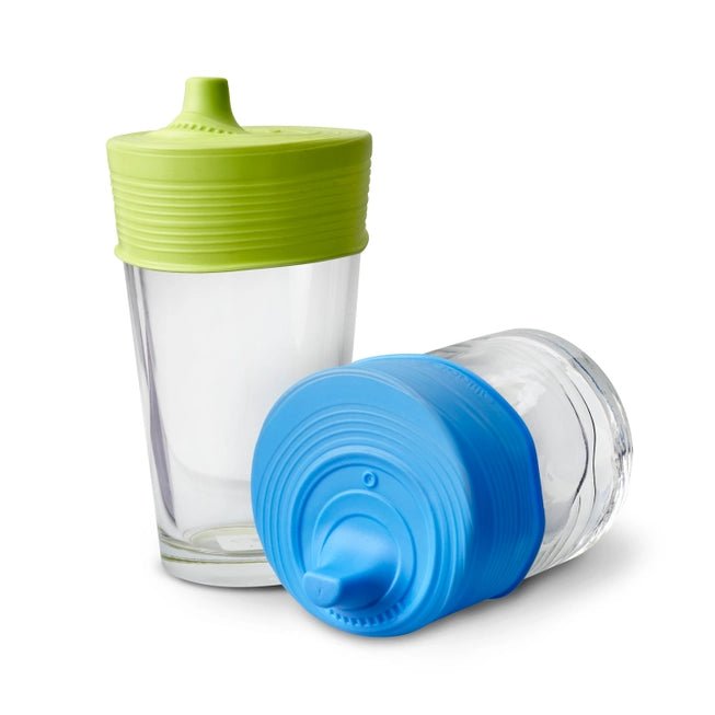 GoSili sippylokk 2 pk - Lime og blå - Lev Logisk